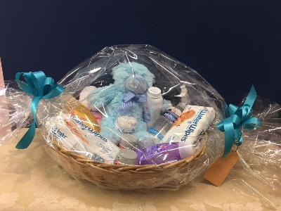 Baby gift hamper - filled with baby toiletries 