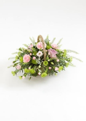 pastel floral basket