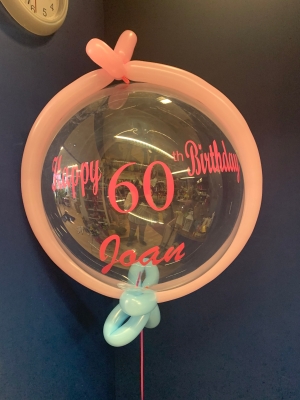 Personalised balloons