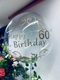 Personalised clear bubble balloon