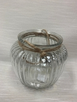 Ribbed. Vase